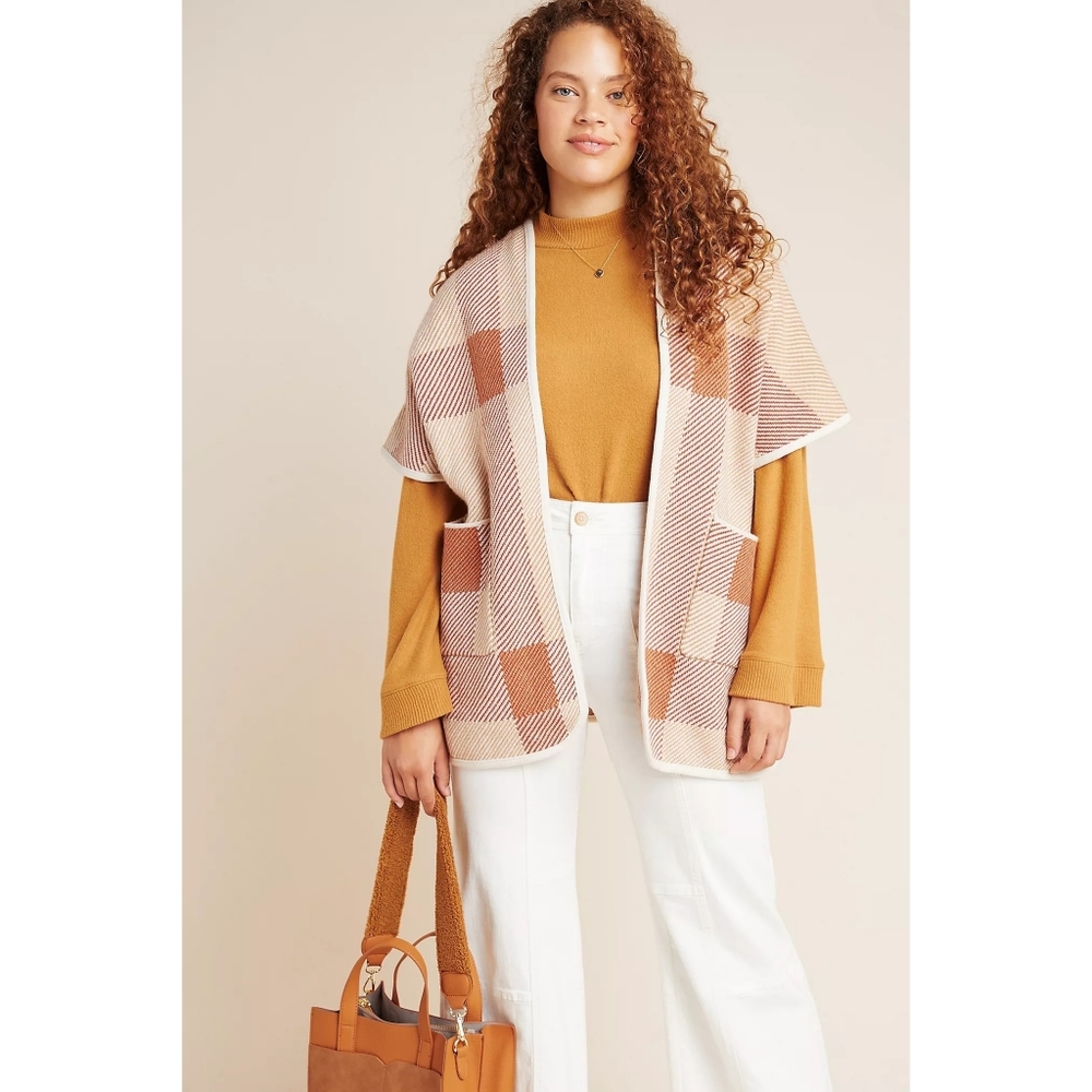 Anthropologie Plaid Kimono